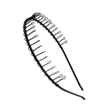 Load image into Gallery viewer, 6 pcs Comb Headband Metal Wire Hairband with Teeth For Men Women
