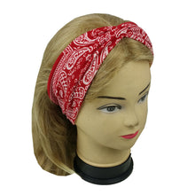 Load image into Gallery viewer, 6 Assorted New 3&quot; Paisley Yoga Headbands For Women Girls Hairbands Headwrap Twisted
