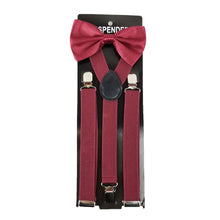Load image into Gallery viewer, Suspender &amp; Bow Tie Set for Adults Men Women Teens
