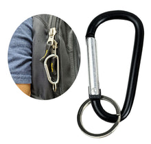 Load image into Gallery viewer, 12 pcs 2.8&quot; Aluminum Carabiner Key Chain Spring Clip Hook Assorted Color
