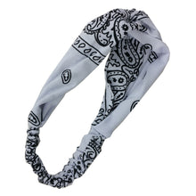 Load image into Gallery viewer, 6 Assorted 3&quot; Paisley Yoga Headbands with Elastic Band For Women Girls Hairbands Headwrap Twisted
