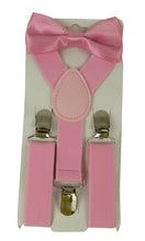 Load image into Gallery viewer, Kids Suspender &amp; Bow Tie Sets for Boys Girls Children Elastic &amp; Adjustable
