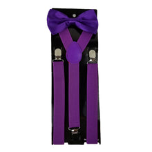 Load image into Gallery viewer, Suspender &amp; Bow Tie Set for Adults Men Women Teens
